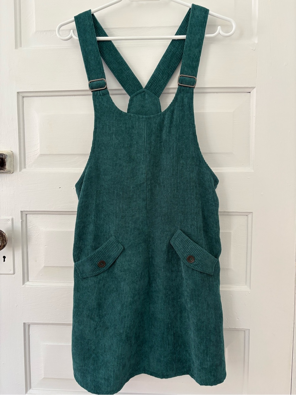 ModCloth Teal Ribbed Corduroy Dress